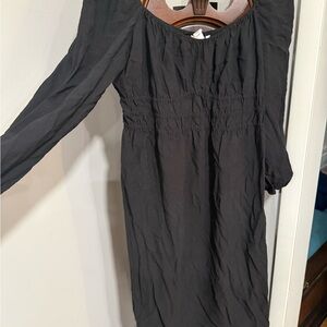 Scrunch Top Black Women's Dress